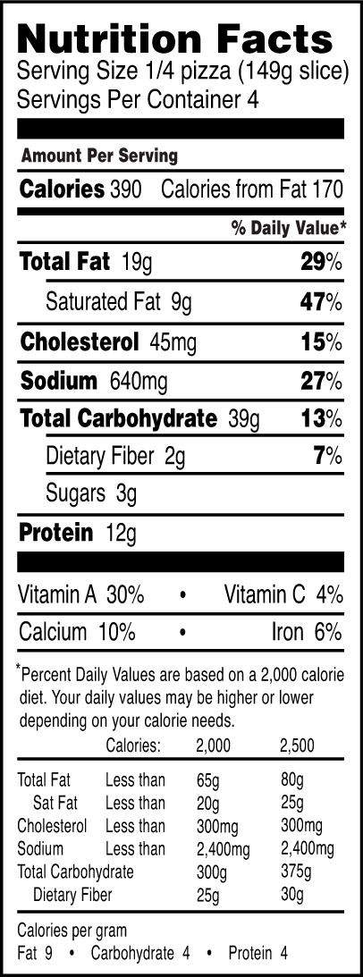 Ultimate Pepperoni Pizza Ingredients And Nutritional Facts Mystic 